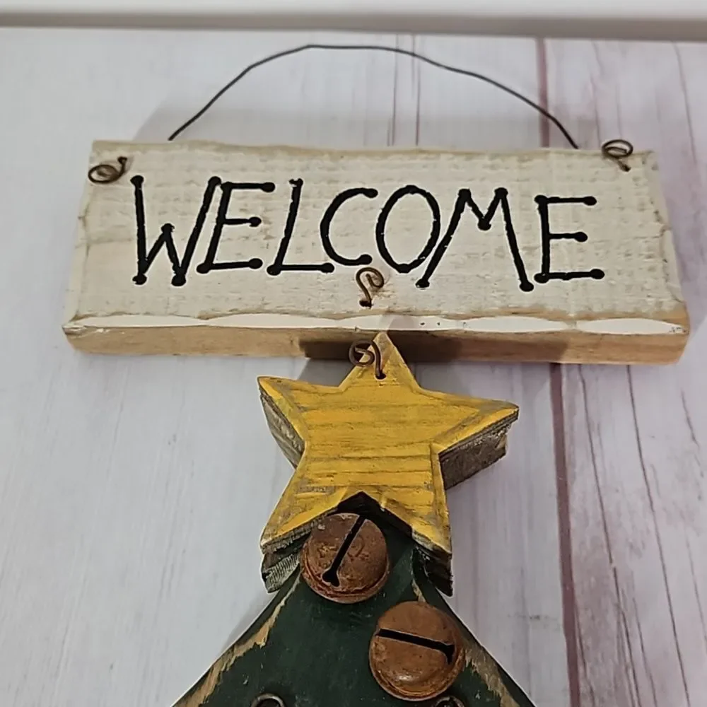 Rustic Welcome Tree Sign - Picture 4 of 4